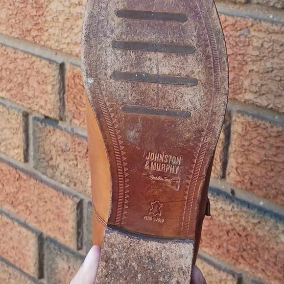 Johnston & Murphy whiskey colored leather Oxford shoes - Picture 4 of 4